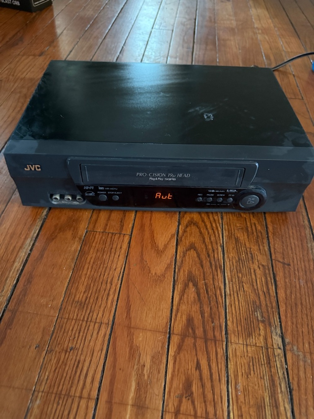 Black Portable Audio VCR Player - Reliable Playback